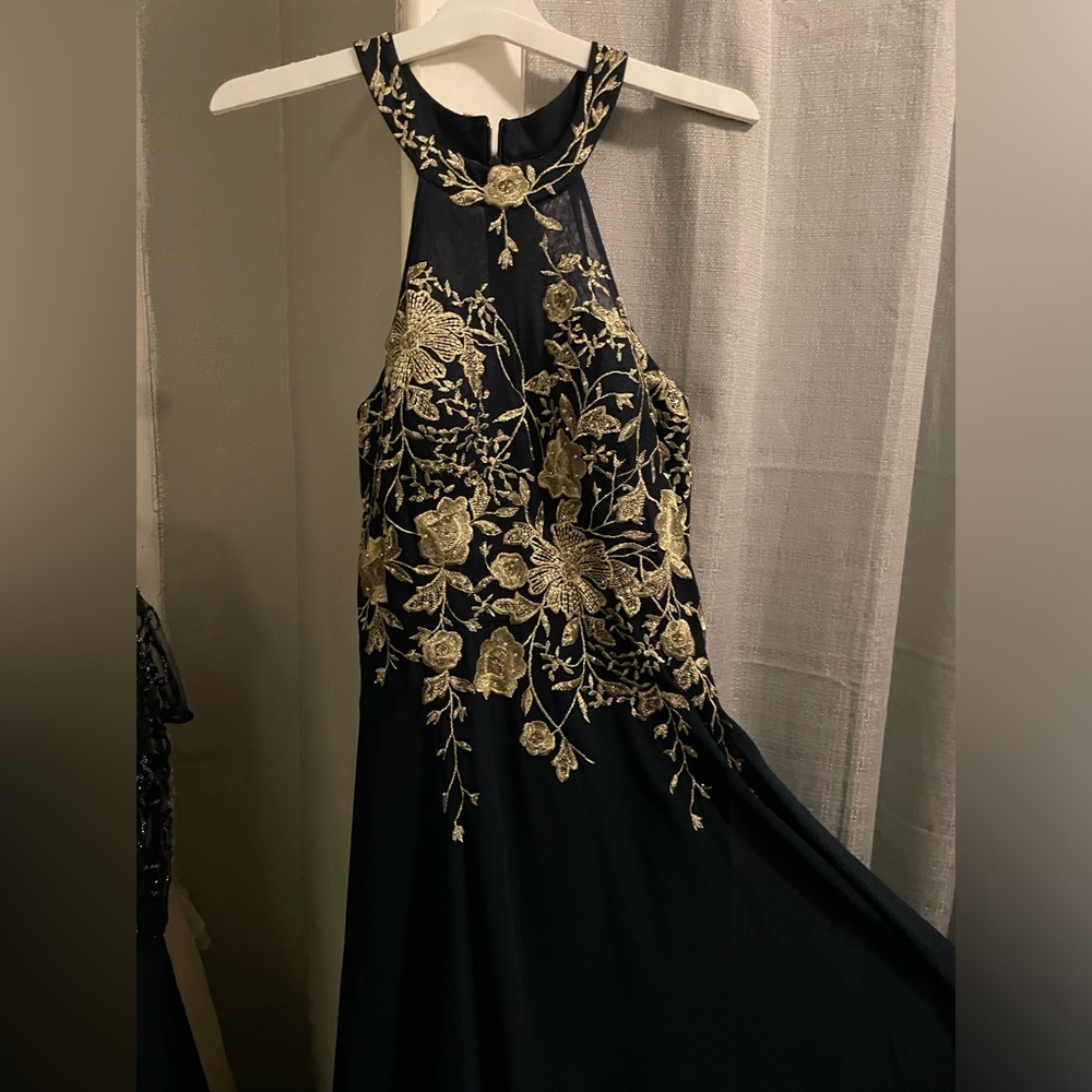 Gold and blue